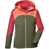 KILLTEC Mädchen Funktionsjacke/Outdoorjacke mit Kapuze KOS 335 GRLS JCKT, oliv, 140, 41646-000