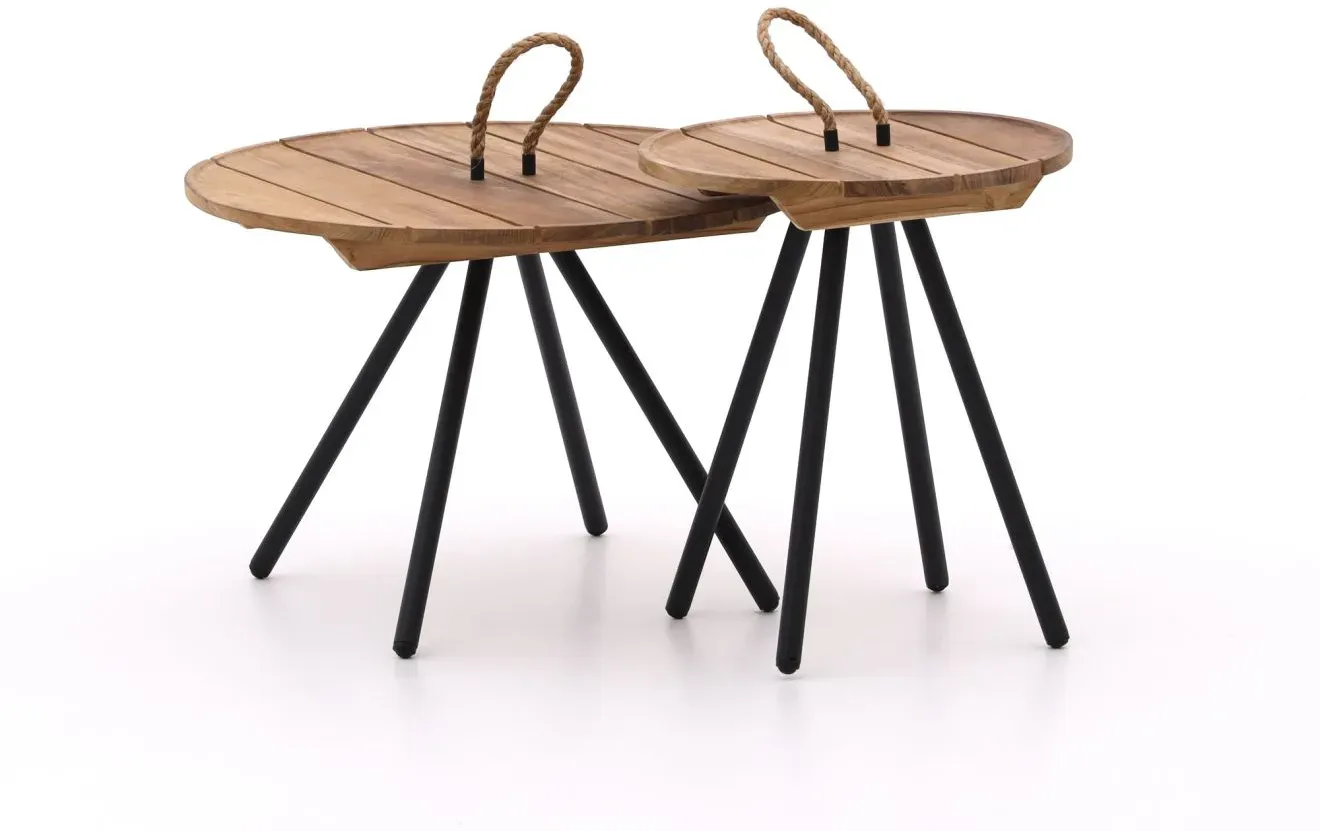 + 10 % Kassenrabatt | Apple Bee Elle Loungetisch ø 60 (h: 40 cm)/ø 40 (h: 45 cm)