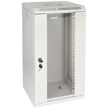 HMF 63312-07 Serverschrank 10 Zoll, 12 HE, Netzwerkschrank, Wandschrank, 10", 31,2 x 30 x 61,6 cm, Voll Montiert, Lichtgrau