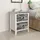 vidaXL Nachtschrank 2-teilig 5300 x 28 x 4360 cm Grau/Weiß