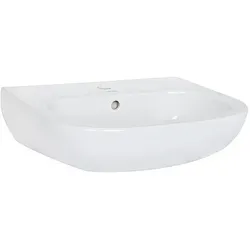 Waschtisch Duravit D-Code 550 mm, mit Überlauf, 1 Hahnloch, weiß - 2310550000