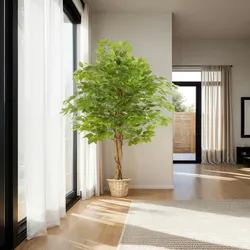 TecTake GmbH Künstlicher Ficusbaum Fida, realistische Textur - 160 cm