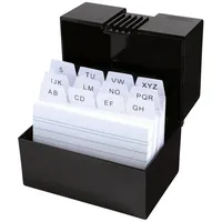 Herlitz Karteikasten mit 100 Karteikarten / Lernbox / DIN