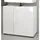 inn.furn Waschbeckenunterschrank weiß Hochglanz 60 x 56 cm Larik in Badezimmer Unterschrank