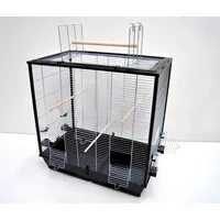 ollesch Vogelkäfig Großer Vogelkäfig 160 x 110 x 50 cm schwarz