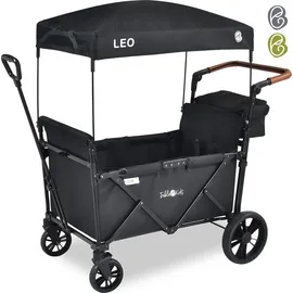 fablekids Bollerwagen LEO X2Lite schwarz Hecktasche Abdeckhaube schwarz