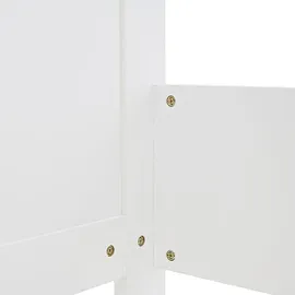 Homestyle4u Komfortbett Bett Senioren Seniorenbett 90x200 Komforthöhe Weiß Holz Leichter Einstieg extra hoch