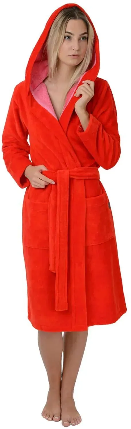 wewo fashion Damen Kapuzenmantel 4110 mit Kapuze S | fire-red - rot