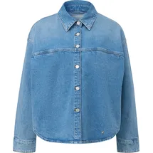 s.Oliver Oversized Denim-Jacke mit Hemdkragen und Brusttasche - XL
