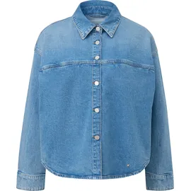 s.Oliver Oversized Denim-Jacke mit Hemdkragen und Brusttasche - XL