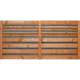 BM Massivholz BM Serie TYP 221 Zaunfeld, 180 x 90cm, Fichte Kirschbaum/Anthrazit