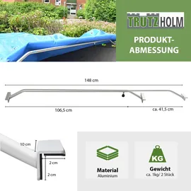 Trutzholm Flachplanenbügel verstellbar 106 - 148 cm