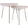 Leitmotiv Beistelltisch, Grau, Metall, Oval, 44x43x44 cm, CE, Wohnzimmer, Wohnzimmertische, Beistelltische