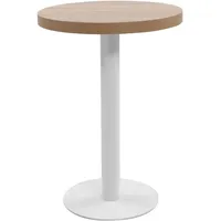 deluke Bistrotisch Ø 60 x 75 cm Hellbraun/Weiß