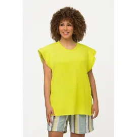 Ulla Popken Druckbluse gelb 46-48