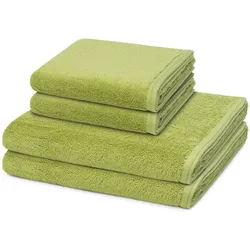 Vossen Vegan Life Handtuch-Set (4-teilig) Avocado Grün 