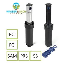 Getrieberegner 5000 Serie Rain-Bird 5004PC, 5004+ PC, 5004+ FC, 5006+PC, 5012+ PCSAMR, Getrieberegner Rain-Bird, Versenkregner, Regner (Getrieberegner 5000 Serie Rain-Bird: 5004+FC Getriebergener Vollkreis 360°, Aufsteiger 10 cm, Y45010)