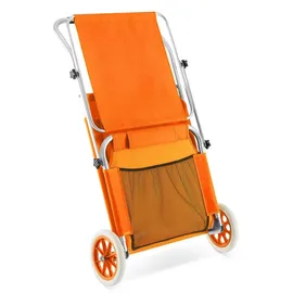 CASARIA Sonnenliege Klappbar 115 x 60 x 30 cm Orange