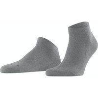 Falke Herren Socken, Baumwolle, Logo, einfarbig Grau 43-46