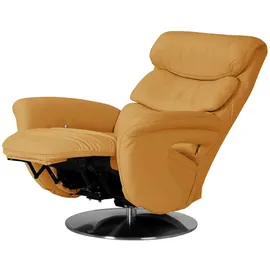 HIMOLLA Relaxsessel 7628 Leder 83 x 109 x 90 cm Gelb mit Relax-Funktion