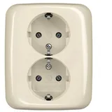 Busch-Jaeger 202 EUJ-212 SCHUKO® Doppelsteckdose volle Abdeckung