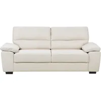 Beliani 3-Sitzer Sofa hellbeige VOGAR