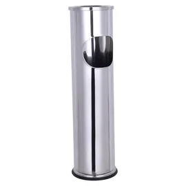 Mojawo XL Standaschenbecher Windaschenbecher Mülleimer Outdoor Chrom