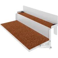 Levira Home Balkonhängetisch 35 x 64 x 29 cm Weiß