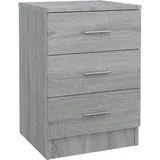 vidaXL Nachttisch Grau Sonoma 38x35x56 cm Holzwerkstoff