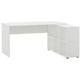 MÖBELPARTNER 400 Schreibtisch weiß rechteckig, Wangen-Gestell weiß 150,0 x 65,0 cm