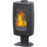 Plamen EEK A+ Design-Gusskaminofen Plamen Aria schwarz, raumluftunabhängig - 8kW