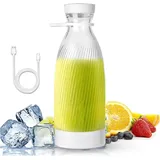 AURIVION Smoothie-Maker Smoothie-Maker Blender Smoothie Makers, 10 W, Tragbarer Mixer Mit 1200mAh Akku weiß