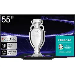 HISENSE 55A85K OLED TV (Flat, 55 Zoll / 139 cm, 4K, SMART TV, VIDAA U)