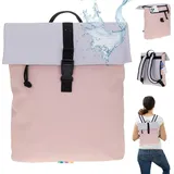 Elephant Gin Rucksack Damen Takskal Fashion small medium DIN A4 aus Plane outdoor wetterfest Bürotasche für Damen mit Tablet PC Fach Freizeitru... + Rosa