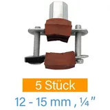 stabilo-sanitär Solar Schraubrohrschelle Ø 12 - 15 mm 1/4 Zoll