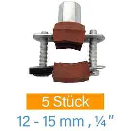 stabilo-sanitär Solar Schraubrohrschelle Ø 12 - 15 mm 1/4 Zoll