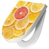 Primedeco WC-Sitz mit Absenkautomatik Motiv Zitrusfrüchte (1-St), Absenkautomatik, Soft-Close gelb