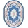 THEKO Ming Handtuftteppich 120 x 170 cm Blau