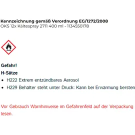 OKS Kältespray 2711 400ml farblos b.max.-45GradC Spraydose