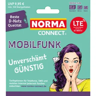 Norma Connect Smart S mit 10 GB Internet Flat bis max. 50 Mbit/s im besten 5G D-Netz der Deutschen Telekom