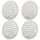vidaXL Lüftungsgitter 4 pcs Silber 80 mm Edelstahl