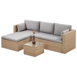 beautysofa SEVILLA Loungeset beige