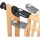 hauck Treppenschutzgitter Clear Step Easyclose Eco 75-80 cm Beige