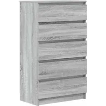 vidaXL Schubladenschrank Grau Sonoma 60x36x103 cm Holzwerkstoff