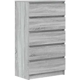 vidaXL Schubladenschrank Grau Sonoma 60x36x103 cm Holzwerkstoff