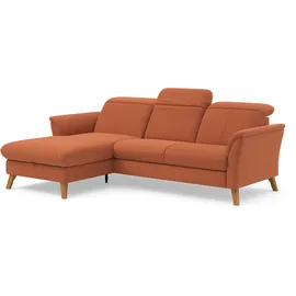 sit&more Ecksofa Romero L-Form, wahlweise mit oder ohne Relax-Funktion, Bettfunktion, Bettkasten orange