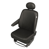 HP Autozubehör 22818 Sitzbezug Kunstleder Schwarz Fahrersitz, Beifahrersitz