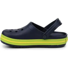 Crocs Kid's Crocband Clog Navy/Volt Green 20,5