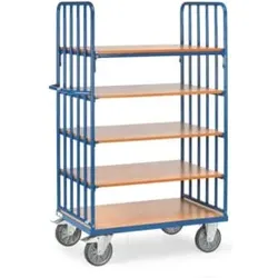fetra Etagenwagen 8352 mit Streben - Tragkraft 600kg TPE-Reifen