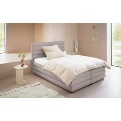 Polsterbett "Maylis", grau, B:152cm L:211cm, 100% Polyester, LEGER HOME BY LENA GERCKE, Betten, Polsterbett Polsterbett ohne Bettkasten, wahlweise mit und ohne Matratze und Lattenrost, auch in 200cm Breite